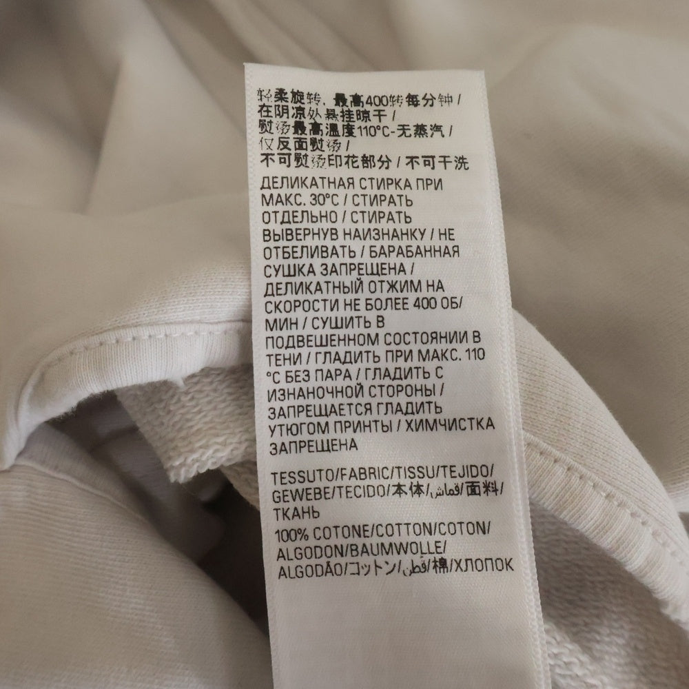 BALENCIAGA(バレンシアガ) )23SS Tape Type Ripped Pocket Hoodie テープロゴ ダメージ加工 プルオーバースウェットパーカー フーディー ホワイト 744441