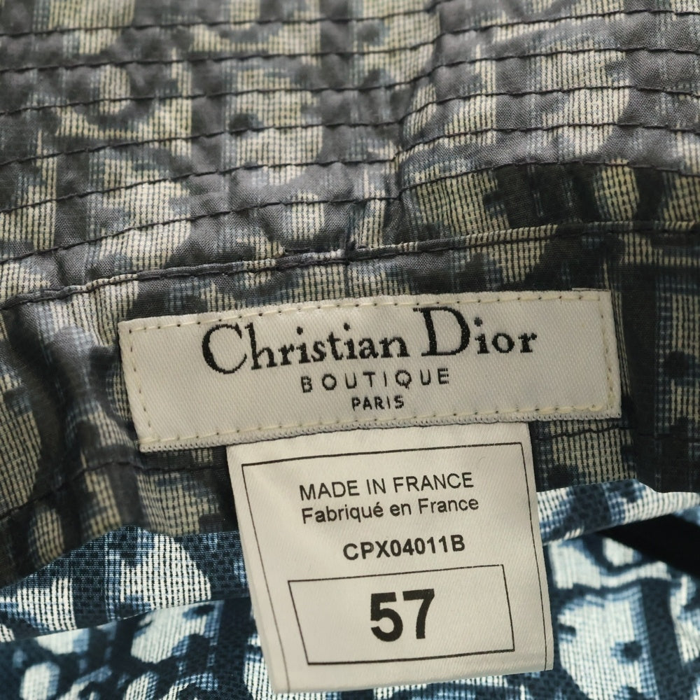 Christian Dior(クリスチャンディオール) トロッター バケットハット 帽子 ネイビー レディース