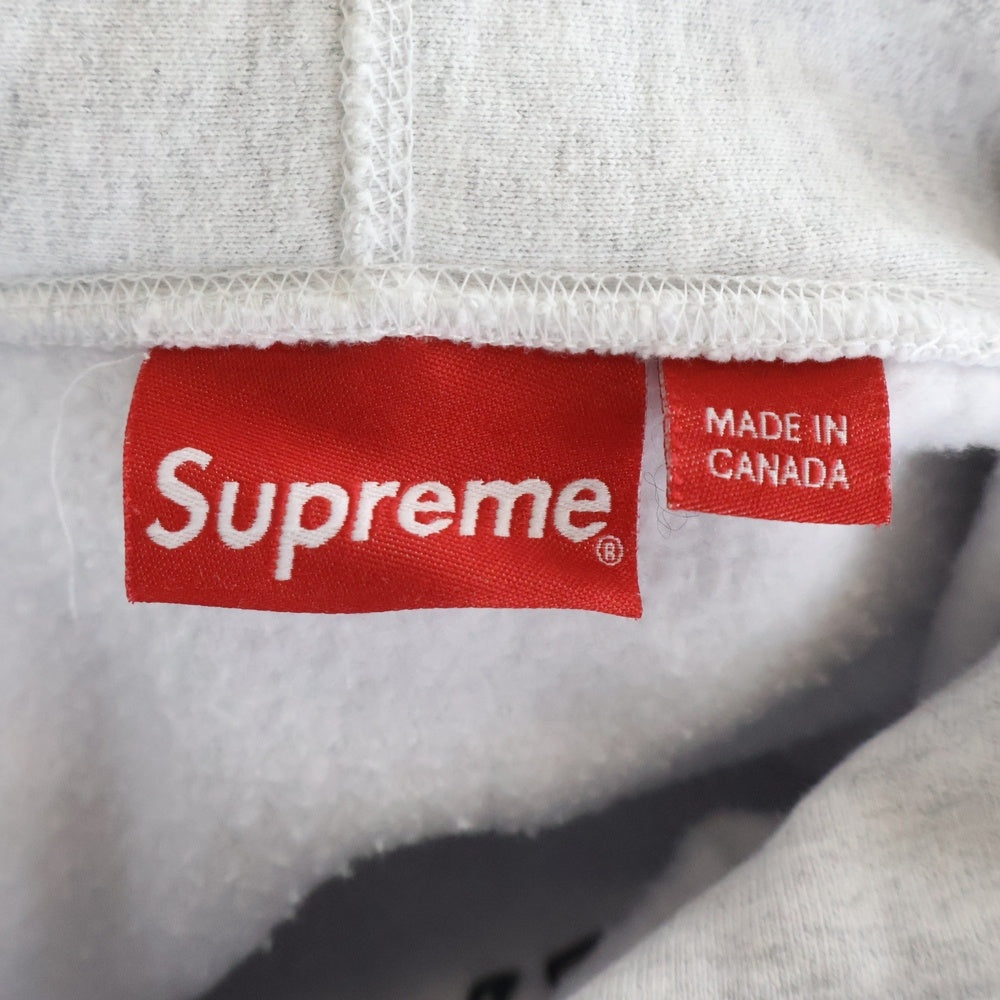 SUPREME(シュプリーム) 22AW Capital Hooded Sweatshirt キャピタル ロゴ刺繍 プルオーバー スウェットパーカー フーディー グレー