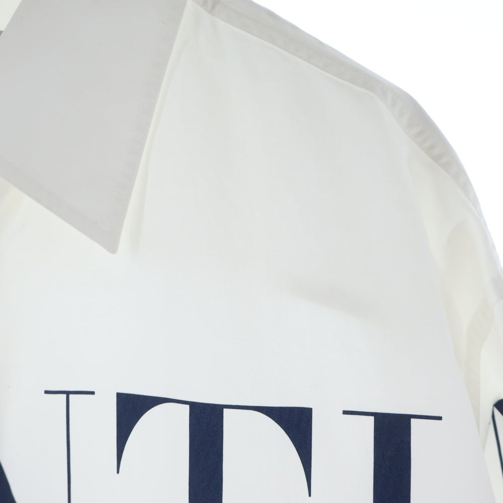 VALENTINO(ヴァレンティノ) VLTN ロゴプリント 長袖シャツ ホワイト UV3ABD005AP