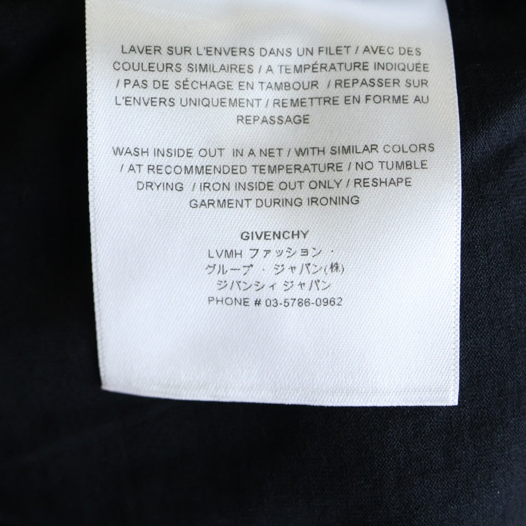 GIVENCHY(ジバンシィ) ロゴプリント クロップド ショート 半袖Tシャツ カットソー ブラック レディース BW70C53YAC