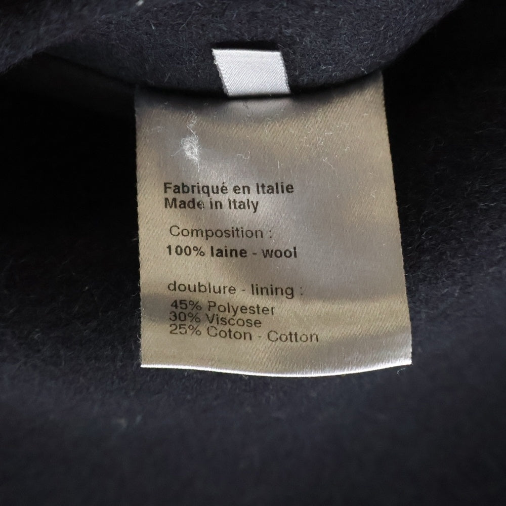 Dior HOMME(ディオールオム) 04AW メルトンウール ダブルブレスト ピーコート ジャケット ネイビー 4HH1028069