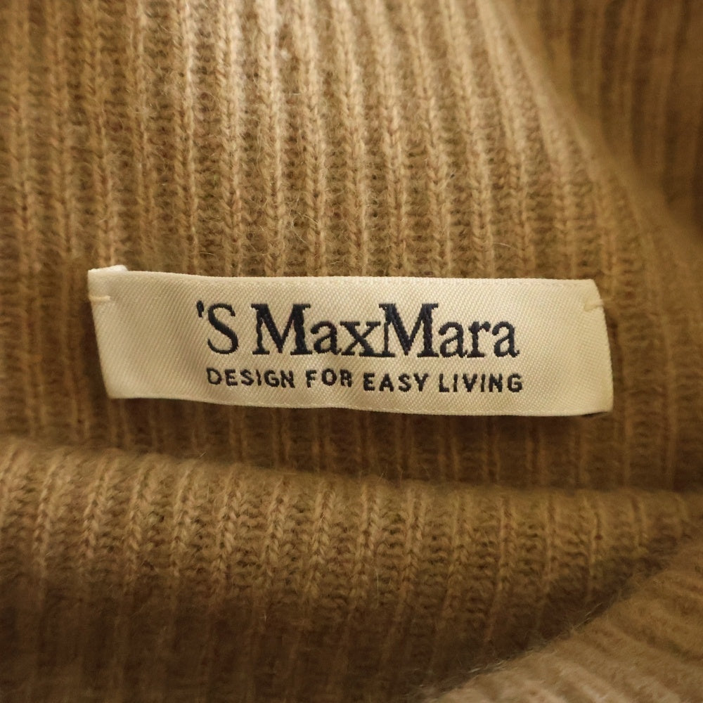Max Mara(マックスマーラ) タートルネック ニットワンピース レディース ブラウン A9.MMS.ABM.02T