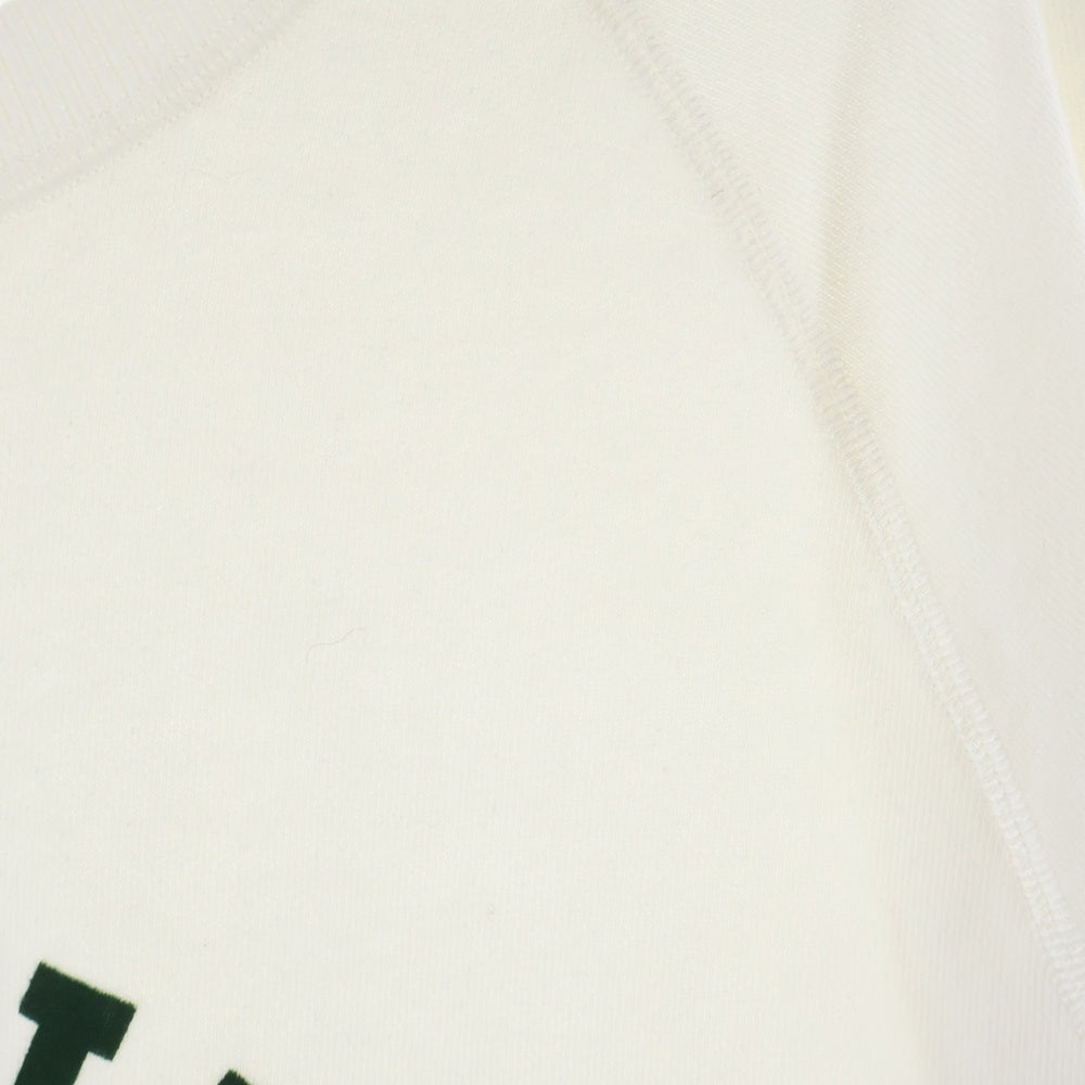 CELINE(セリーヌ) 25SS Logo Crewneck Sweat フロッキーロゴ クルーネックスウェットトレーナー ホワイト RY07E670Q レディース