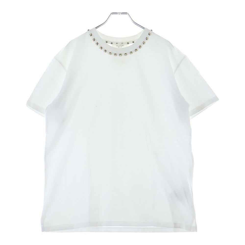 VALENTINO(ヴァレンティノ) クルーネック ロックスタッズ 半袖Tシャツカットソー 3V3MG08X959 レディース