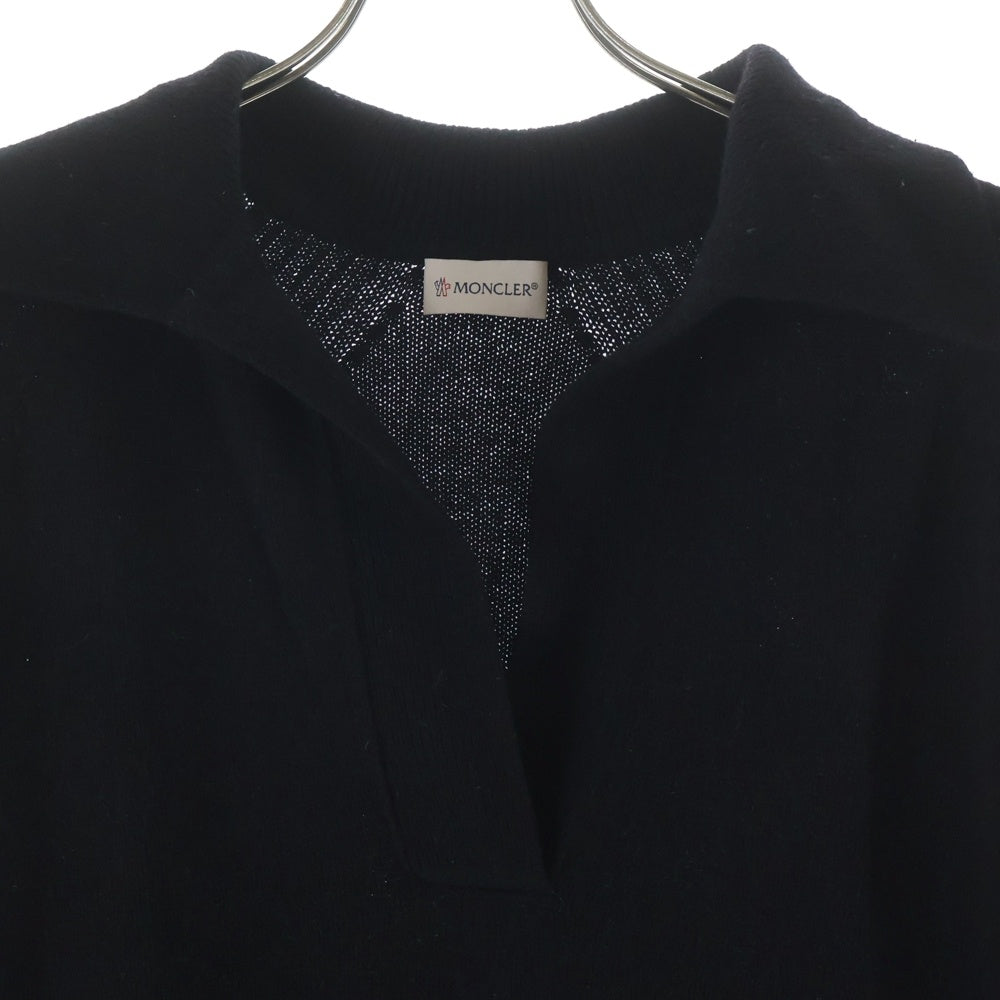 MONCLER(モンクレール) 22AW ショールカラー ニットワンピース レディース ブラック H20939L00003
