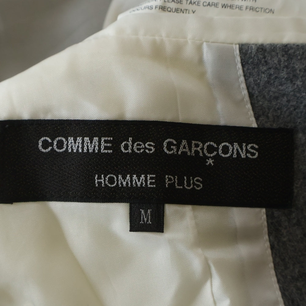 COMME des GARCONS(コムデギャルソン) 4AW ウール ZIP ダブルブレスト テーラードジャケット グレー PN-J048