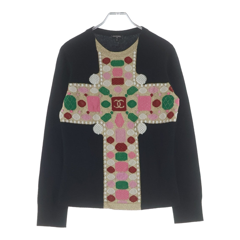 CHANEL(シャネル) カシミヤ混 ニット ブラック #34 P65639K61303 レディース