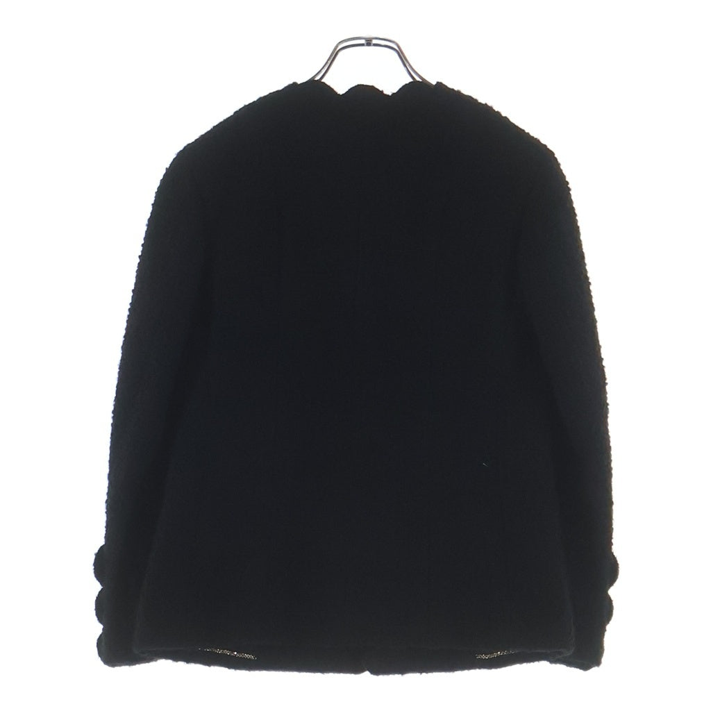 CHANEL(シャネル) ココボタンスカラップ ノーカラーツイードジャケット ブラック#34 P65347V61199 レディース