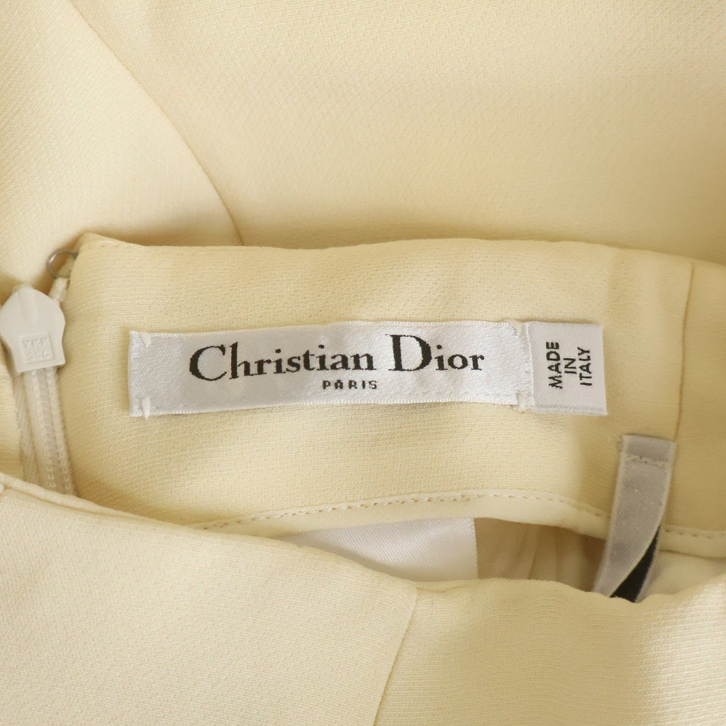 Christian Dior(クリスチャンディオール) フレアスカート アイボリー #34 911J40A1166 レディース