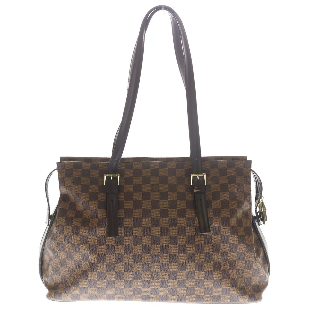 【美品】ルイヴィトン  チェルシー  ダミエ・エベヌ　トートバッグ　TH0013 LOUIS VUITTON(ルイヴィトン) ダミエ エべヌ チェルシー トートバッグ