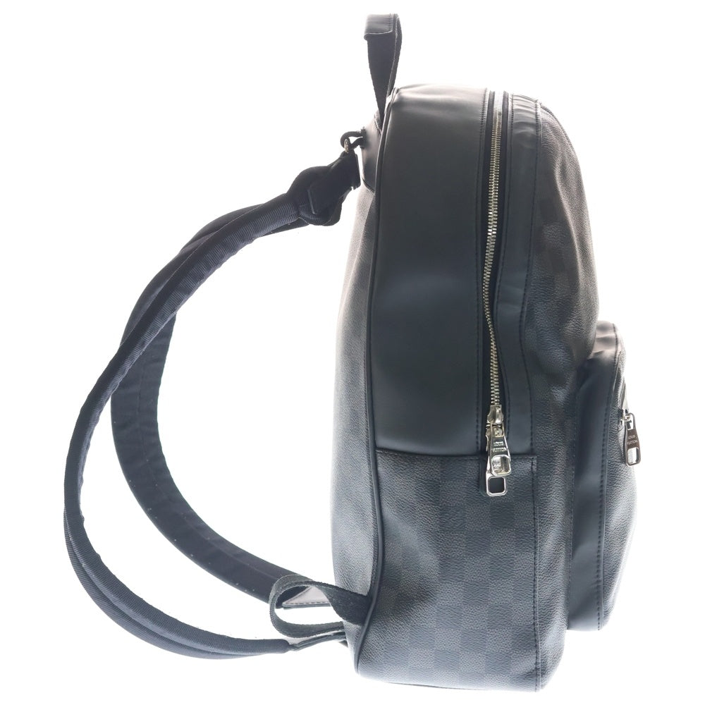 LOUIS VUITTON(ルイヴィトン) ダミエグラフィット ジョッシュ リュックサック バックパック ブラック レザー×PVC N41473 シルバー金具