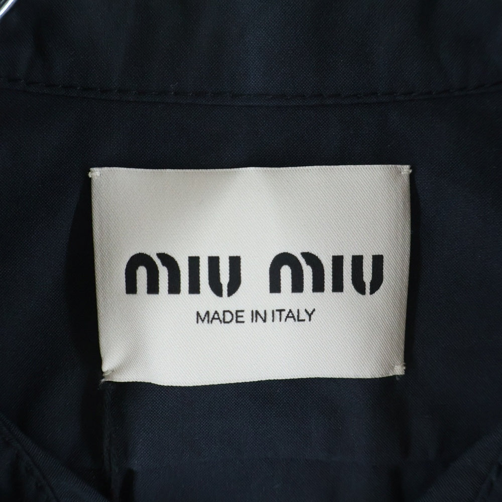 miumiu(ミュウミュウ) コットンシャツドレス ブラック #38 MF5710 レディース