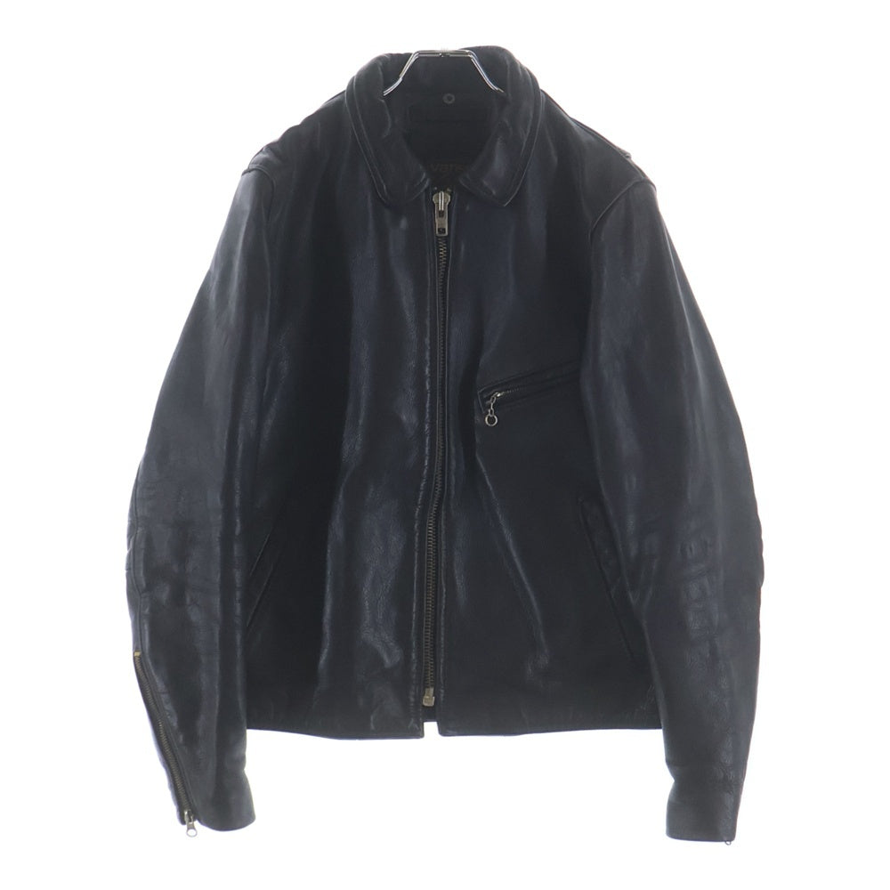VANSON(バンソン) カウレザー シングルライダースジャケット ブラック