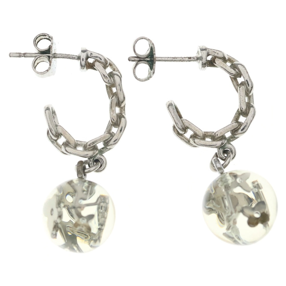 LOUIS VUITTON(ルイヴィトン) ブークル ドレイユ ブュール アンクルージョン ピアス クリア×シルバー M65542 レディース