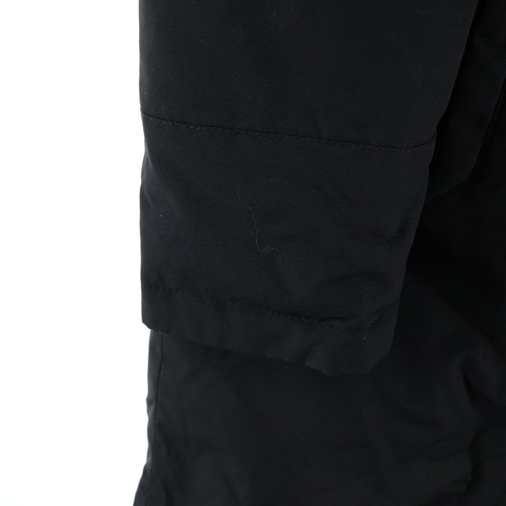 WOOLRICH(ウールリッチ) ダウンライナー付き ファーフーデッド ジップアップ ナイロンコート ロングジャケット ブラック レディース