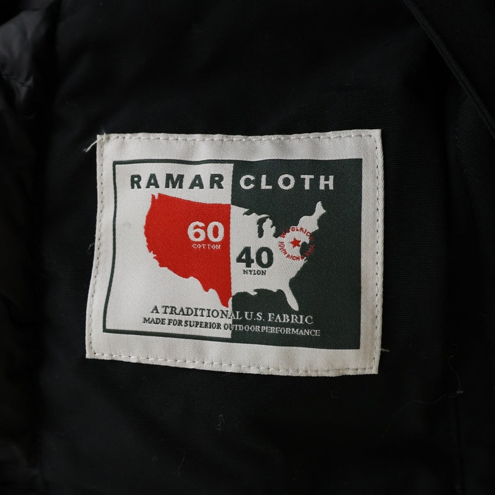WOOLRICH(ウールリッチ) ダウンライナー付き ファーフーデッド ジップアップ ナイロンコート ロングジャケット ブラック レディース