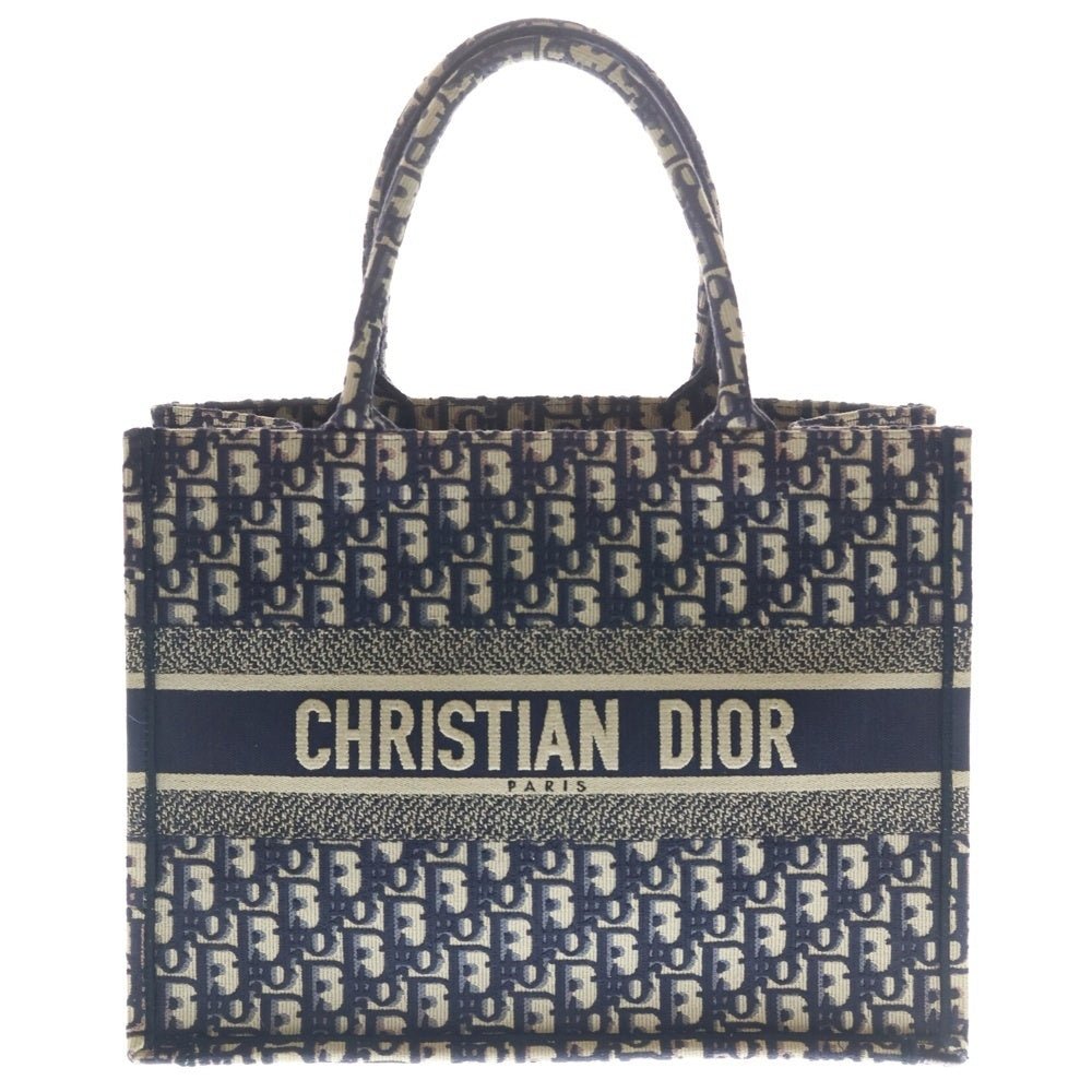 Christian Dior(クリスチャンディオール) ブックトート ミディアム トートバッグ ネイビー レディース