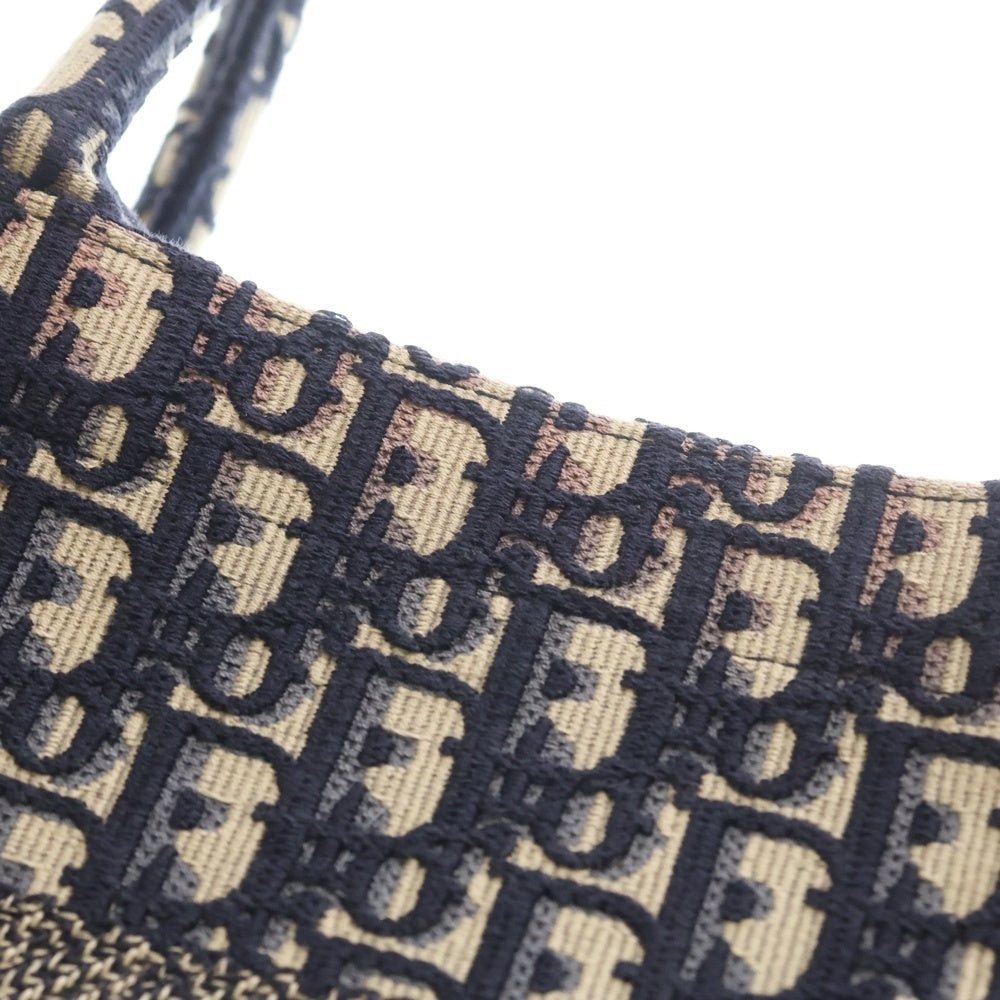 Christian Dior(クリスチャンディオール) ブックトート ミディアム トートバッグ ネイビー レディース