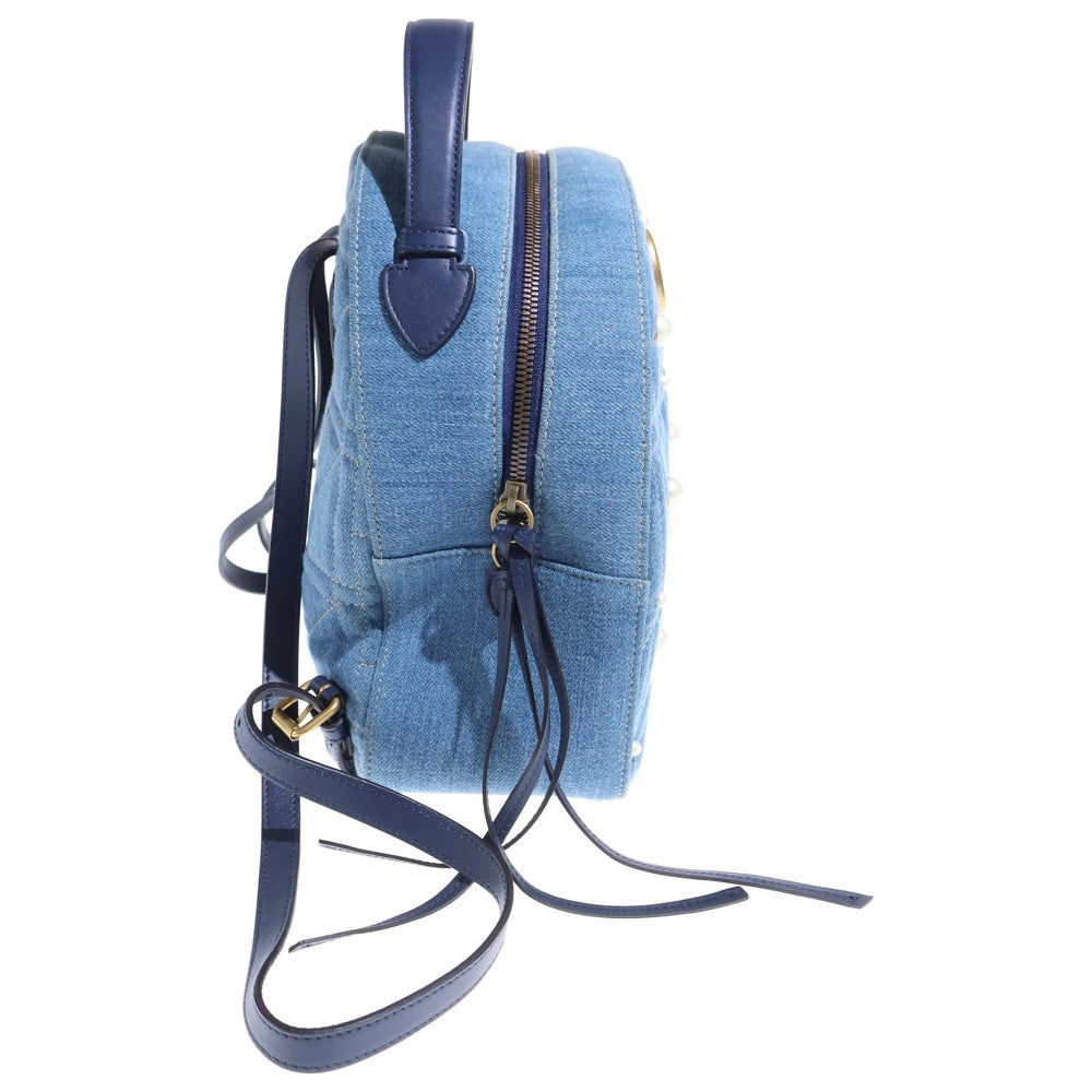 GUCCI(グッチ) GGマーモント デニム バックパック リュックサック インディゴ 476671 レディース