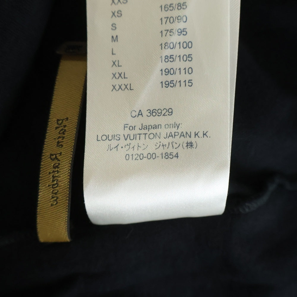 LOUIS VUITTON(ルイヴィトン) 19SS LVブリックロゴプリント クルーネック 半袖Tシャツ カットソー ブラック RM191 LVO HGY97W レディース