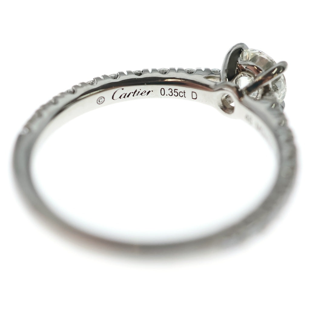Cartier(カルティエ) 1895ソリテールリング ダイヤ シルバー Pt950 レディース