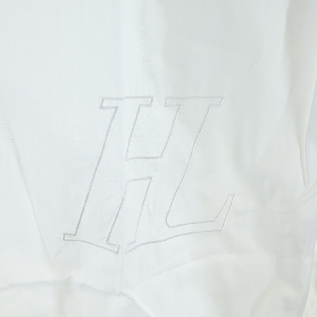 HELMUT LANG(ヘルムートラング) HL ロゴ刺繍 長袖シャツ ホワイト HLM42463
