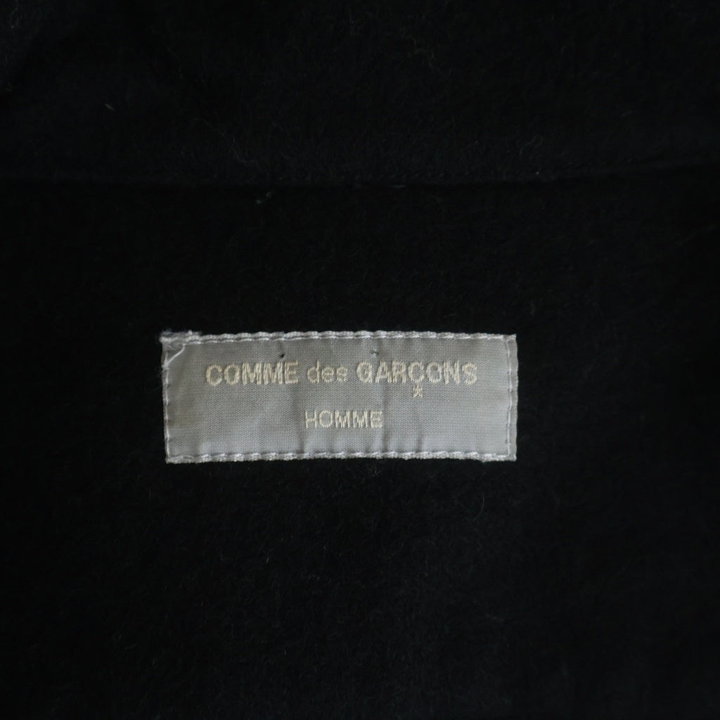 COMME des GARCONS HOMME(コムデギャルソンオム) 95AW AD1995 ウール サイドライン ジップアップジャケット ブラック HB-080030