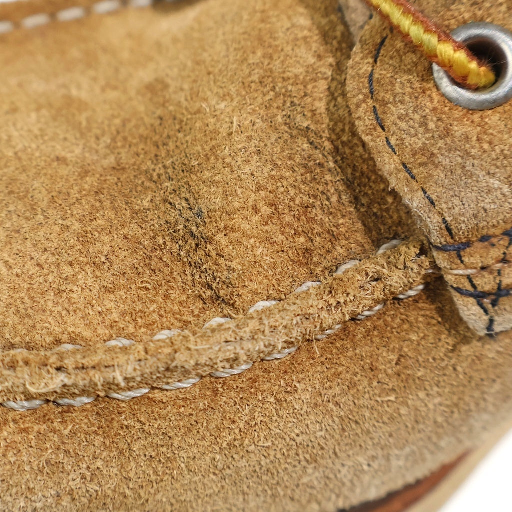 RED WING(レッド ウイング) 97年製 刺繍羽タグ前期 8173 スエードレザー レースアップ モックトゥ ワーク ショートブーツ ブラウン