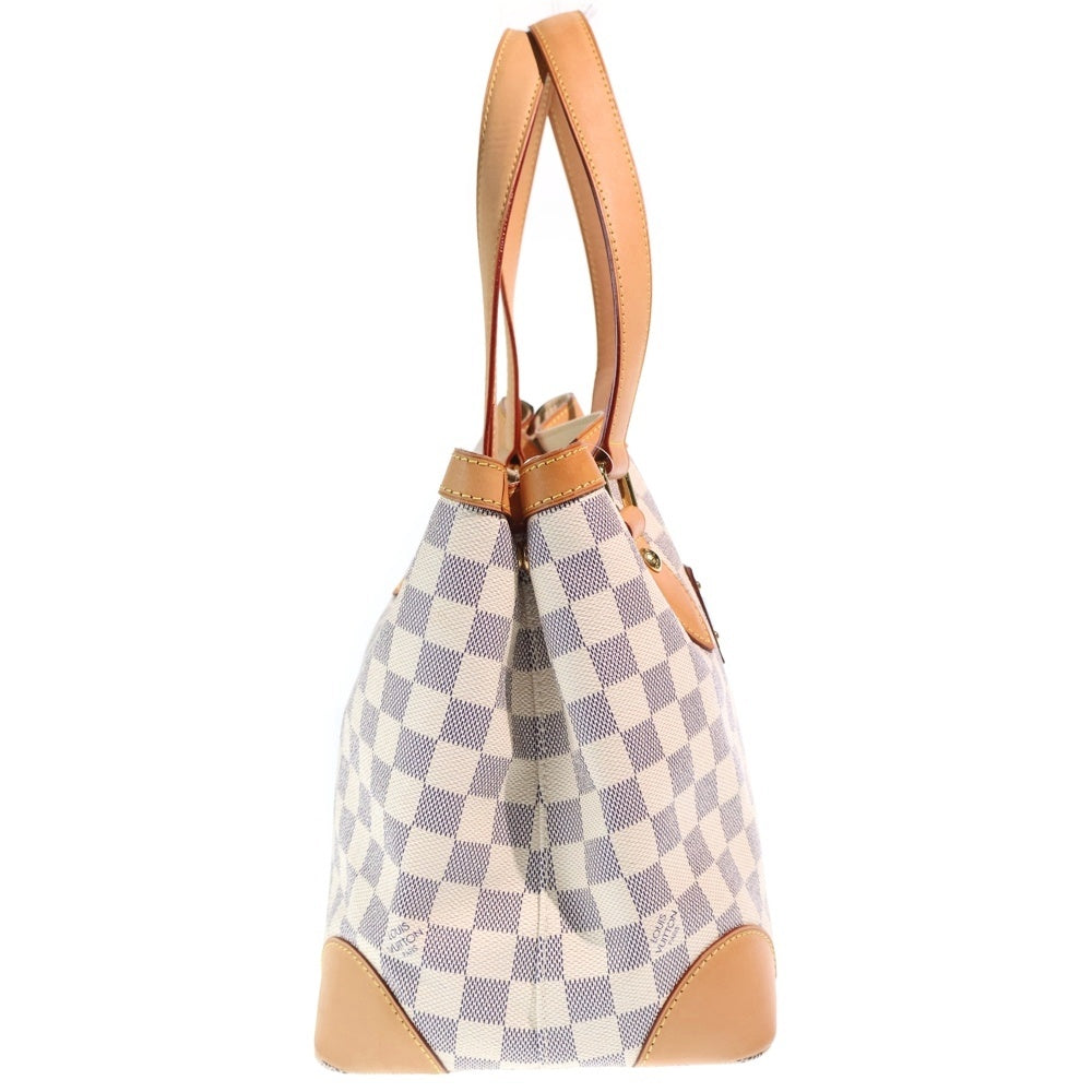 LOUIS VUITTON(ルイヴィトン) ダミエアズール ハムステッドMM トートバッグ ハンドバッグ アイボリー×ブラウン レザー×PVC N51206 ゴールド金具 レディース