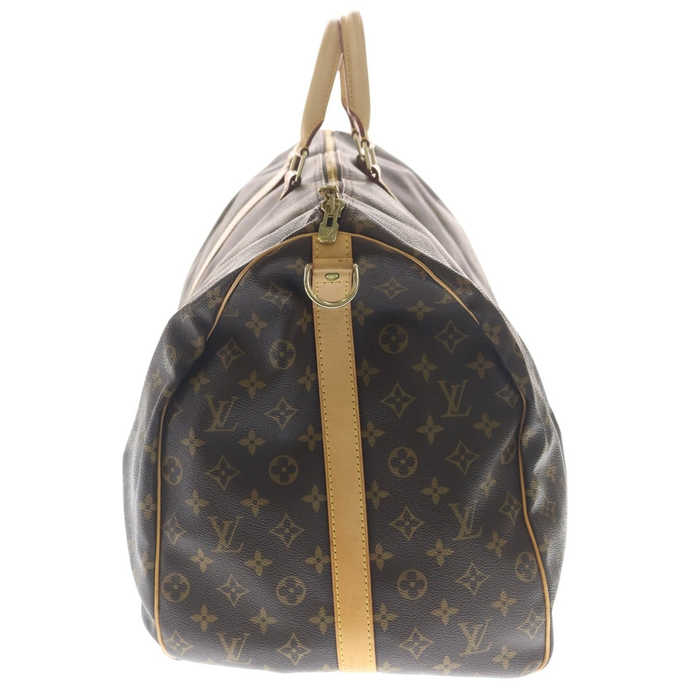 LOUIS VUITTON(ルイヴィトン) キーポル バンドリエール60 モノグラム PVC レザー ショルダー ボストンバッグ ゴールド金具 ブラウン M41412 レディース