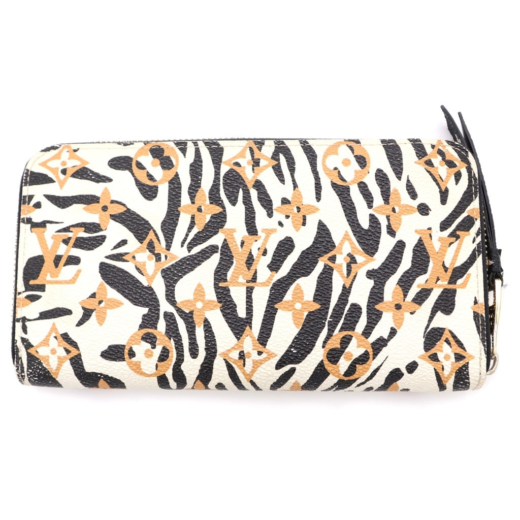 LOUIS VUITTON(ルイヴィトン) ジャングル ジッピーウォレット ロングウォレット カードケース ホワイト×イエロー ゼブラ柄 PVC M44745 ゴールド金具