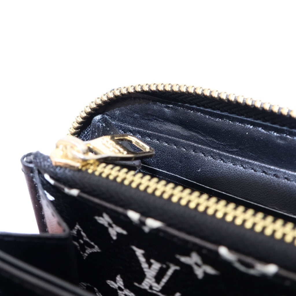 LOUIS VUITTON(ルイヴィトン) ジャングル ジッピーウォレット ロングウォレット カードケース ホワイト×イエロー ゼブラ柄 PVC M44745 ゴールド金具