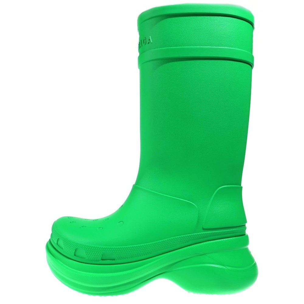 BALENCIAGA(バレンシアガ) RUBBER CROCS BOOTS ラバー クロックス ロングブーツ グリーン レディース 677388