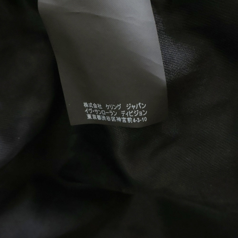 SAINT LAURENT PARIS(サンローランパリ) ユーズド加工 ラムレザー ダブル ライダースジャケット ブラック 500974 レディース