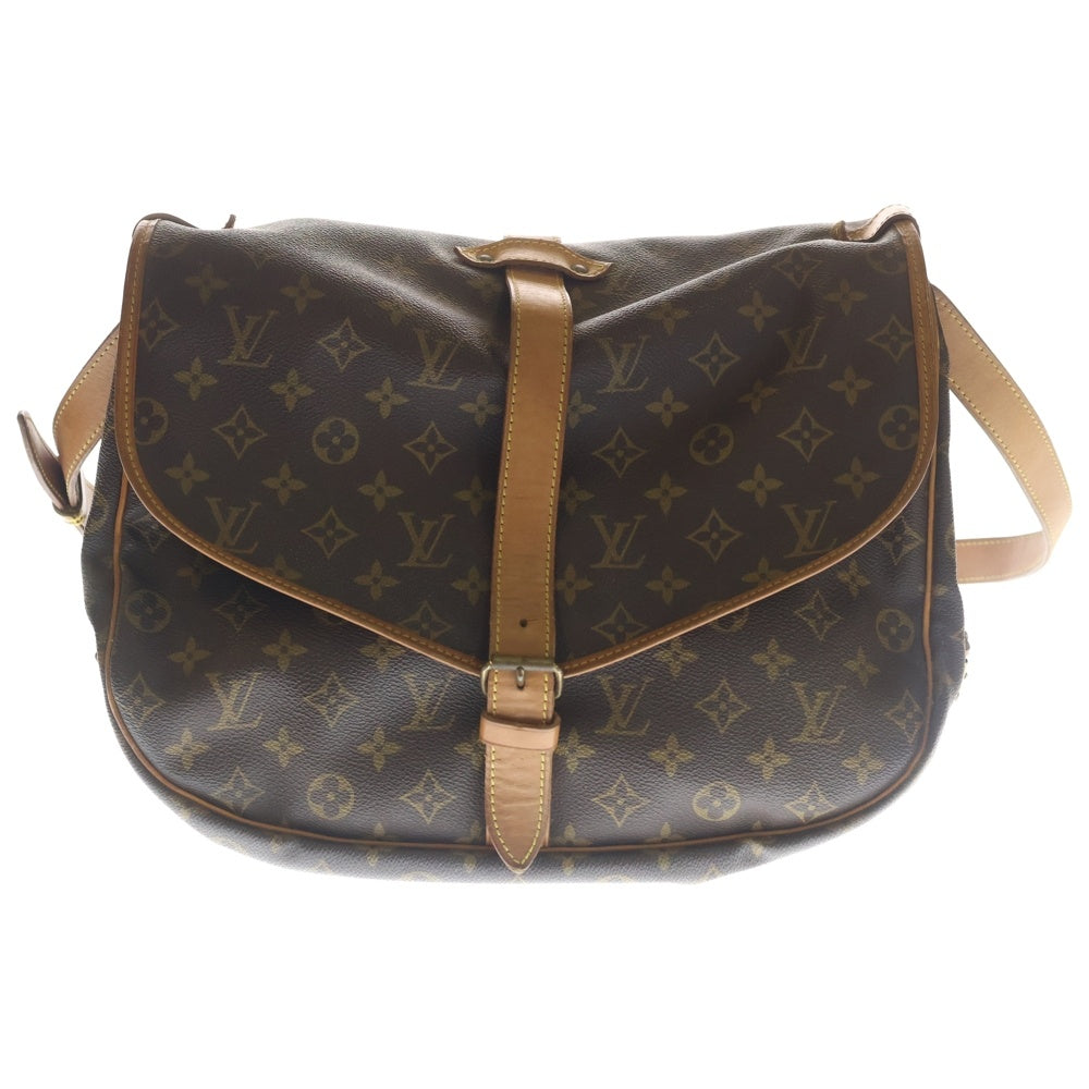 LOUIS VUITTON(ルイヴィトン) モノグラム ソミュール35 ショルダーバッグ M42254 ブラウン レディース