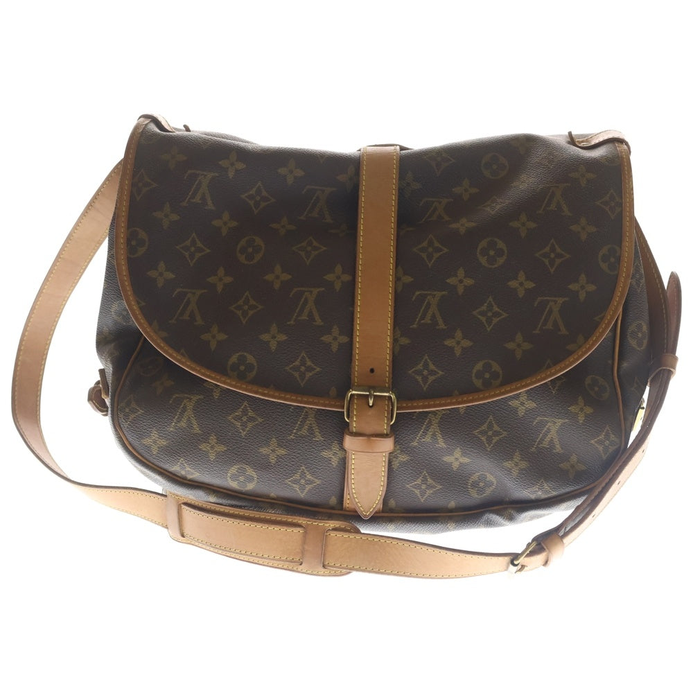 LOUIS VUITTON(ルイヴィトン) モノグラム ソミュール35 ショルダーバッグ M42254 ブラウン レディース