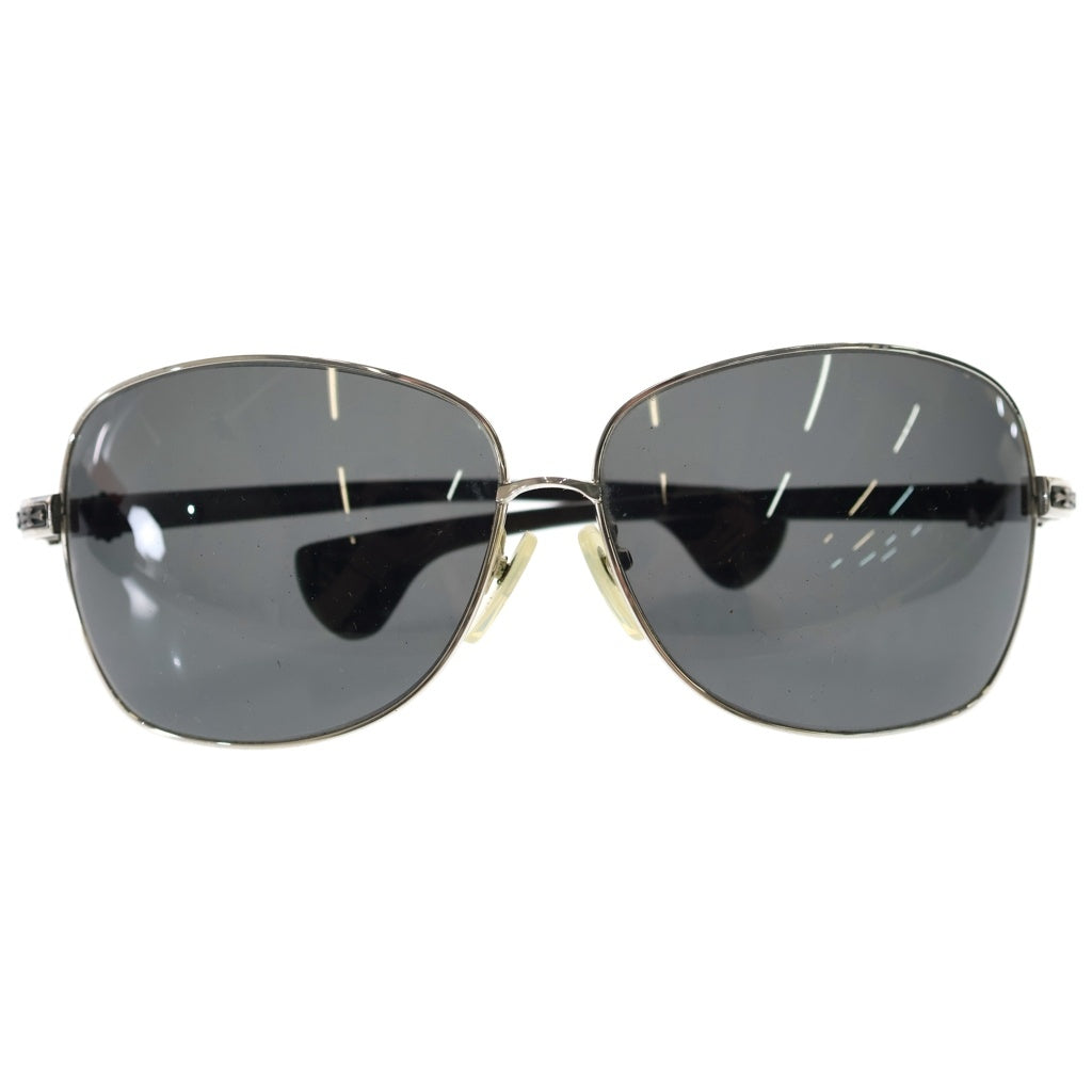 CHROME HEARTS(クロムハーツ) TWINKIE トゥインキー エボニーウッドテンプル ティアドロップフレーム サングラス メガネ 眼鏡 アイウェア シルバー/ブラウン