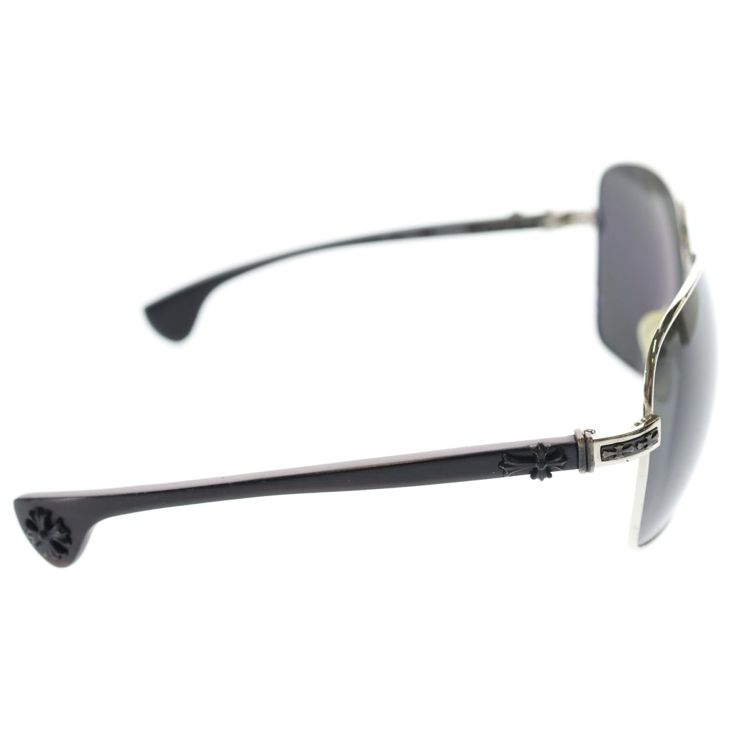 CHROME HEARTS(クロムハーツ) TWINKIE トゥインキー エボニーウッドテンプル ティアドロップフレーム サングラス メガネ 眼鏡 アイウェア シルバー/ブラウン
