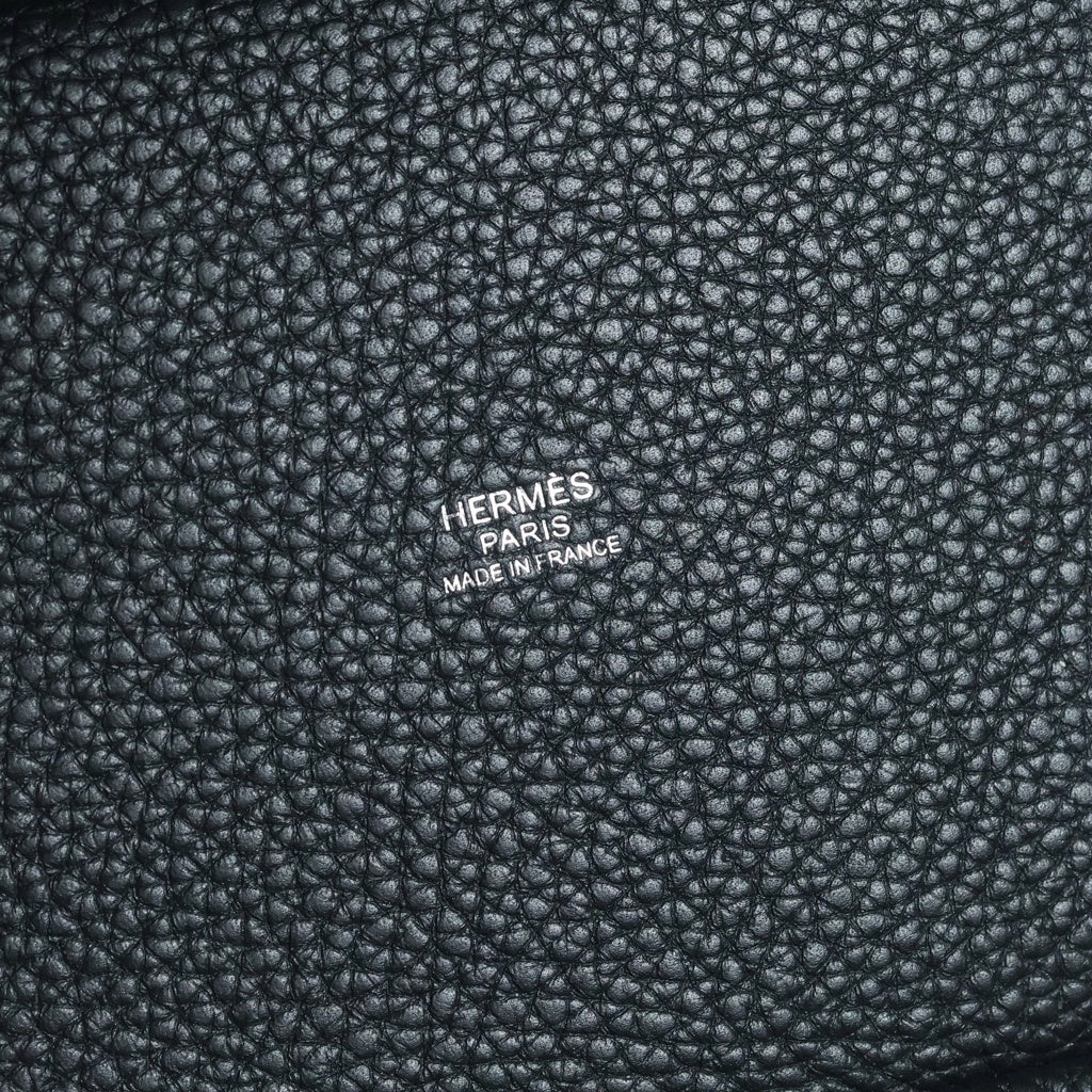 HERMES(エルメス) ピコタンロックPM ブラック トリヨンクレマンス シルバー金具 ハンドバッグ W刻印 レディース