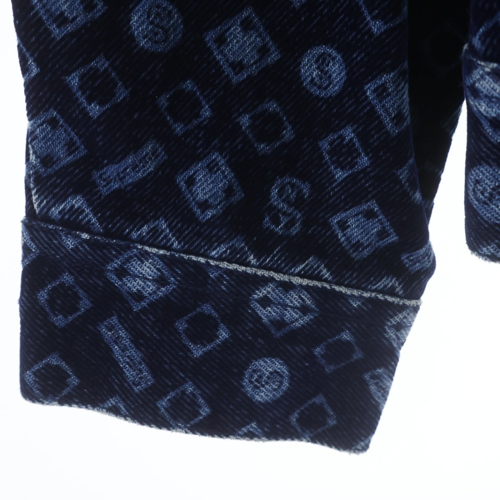 SUPREME(シュプリーム) 24FW Flocked Denim Trucker Jacket デニムジャケット インディゴブルー #S