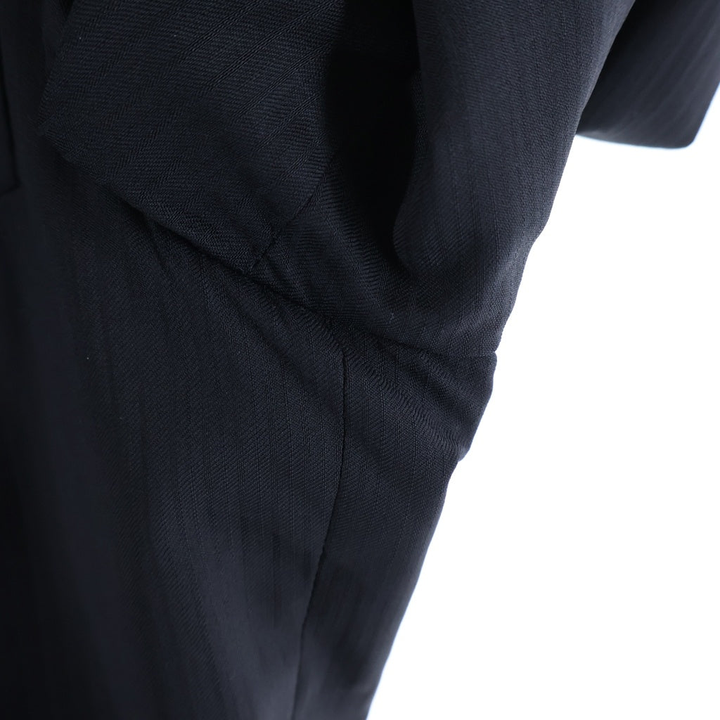 HERMES(エルメス) スーツセットアップ ピークとラペルジャケット パンツ ブラック #48