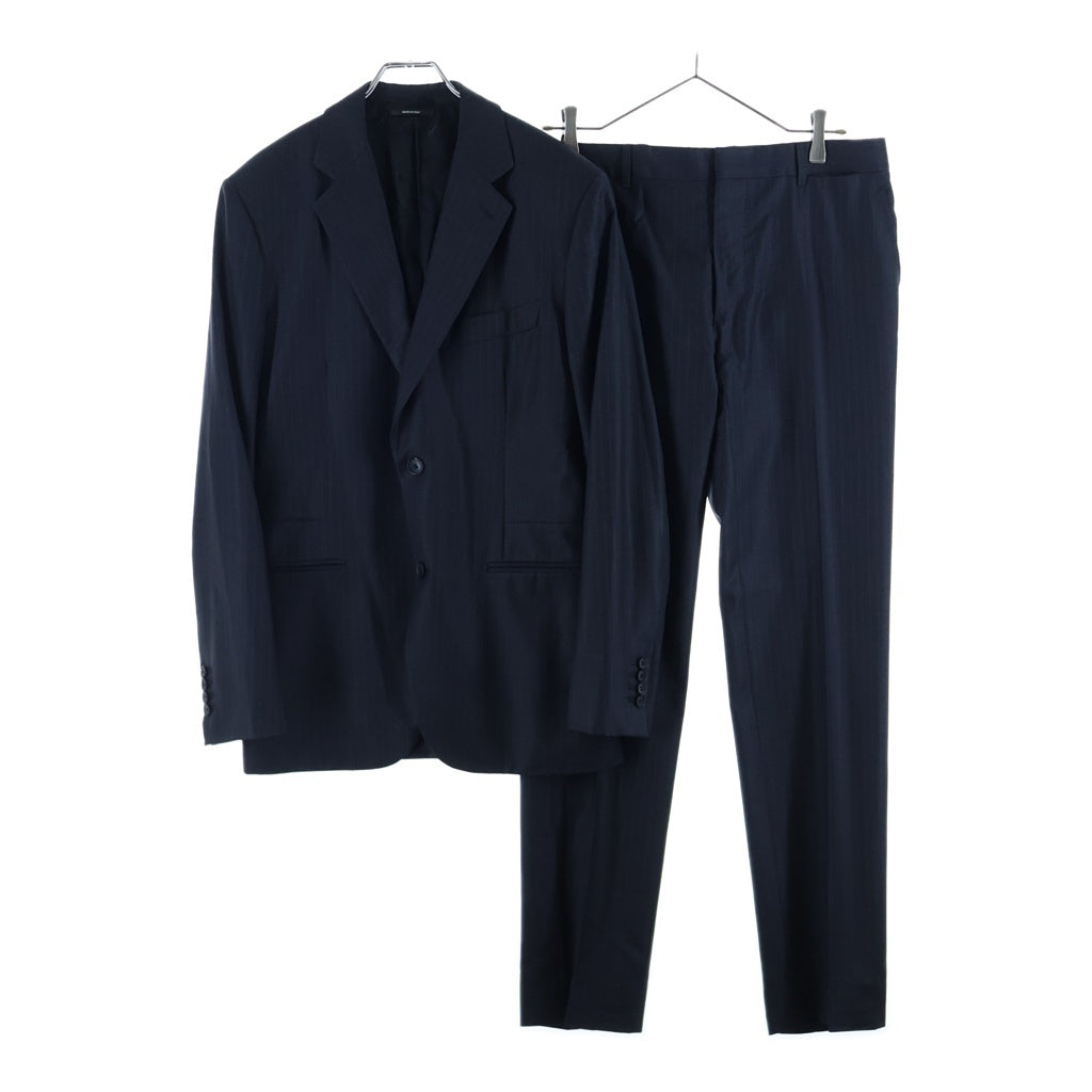 HERMES(エルメス) スーツセットアップ ストライプ ジャケット パンツ ブラック #48