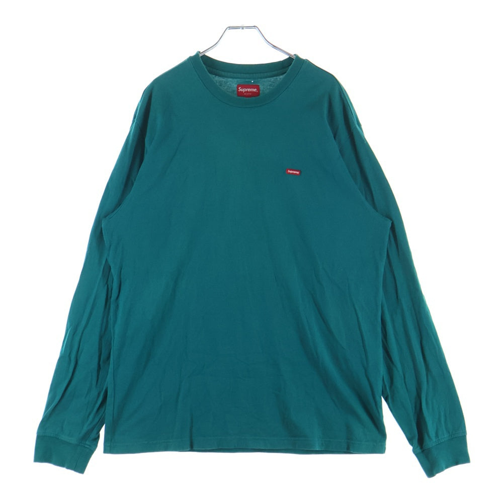 SUPREME(シュプリーム) 25SS Small Box Logo L/S Tee スモールボックスロゴ刺繍 ロングスリーブ 長袖Tシャツ カットソー グリーン