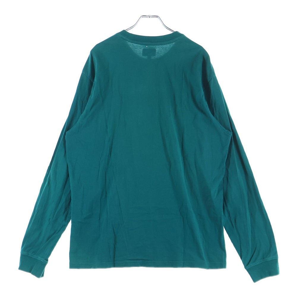 SUPREME(シュプリーム) 25SS Small Box Logo L/S Tee スモールボックスロゴ刺繍 ロングスリーブ 長袖Tシャツ カットソー グリーン