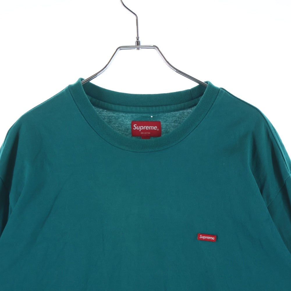 SUPREME(シュプリーム) 25SS Small Box Logo L/S Tee スモールボックスロゴ刺繍 ロングスリーブ 長袖Tシャツ カットソー グリーン
