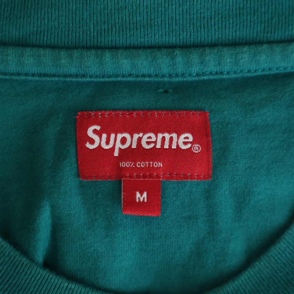 SUPREME(シュプリーム) 25SS Small Box Logo L/S Tee スモールボックスロゴ刺繍 ロングスリーブ 長袖Tシャツ カットソー グリーン