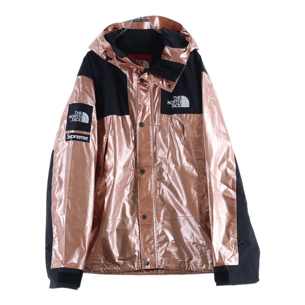 SUPREME(シュプリーム) Metallic Mountain Parka ナイロンジャケット ライトアウター ローズゴールド ピンク×ブラック #L