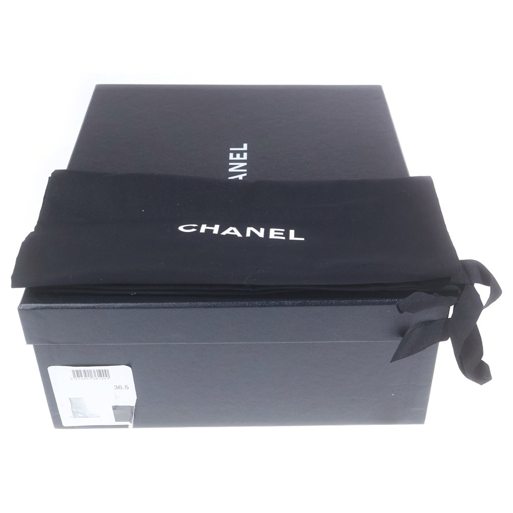 CHANEL(シャネル) ココマーク レザー ヒール ショートブーツ シューズ ブラック レディース G33906