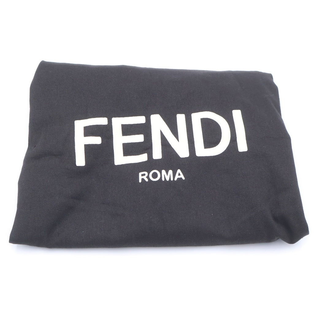 FENDI(フェンディ) フェンディ ラナウェイ 2WAYハンドバッグ ショルダーバッグ ブラック×レッド レザー×パイソン シルバー ゴールド金具 レディース